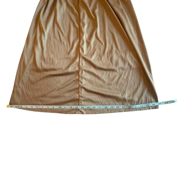 Whimsical Chicwish Rosette Mesh Midi Skirt Tan with Polka Dots S-M - Picture 4 of 7